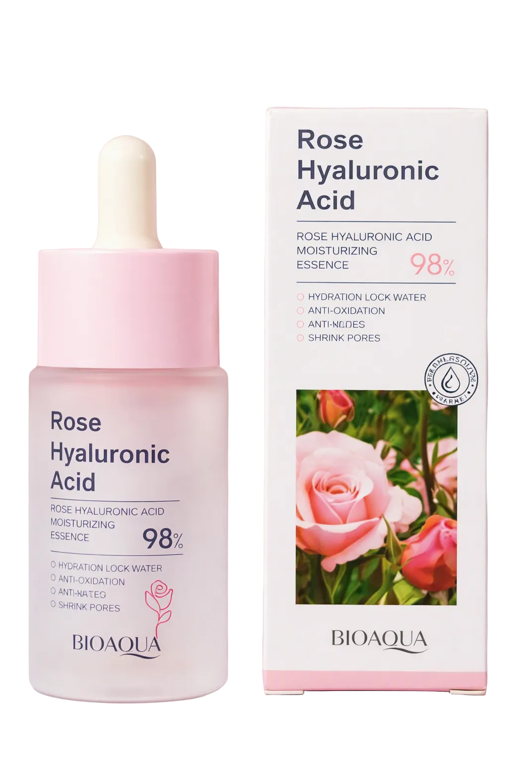 Suero de rosas con AH Bioaqua ilumina y suaviza 30 ml