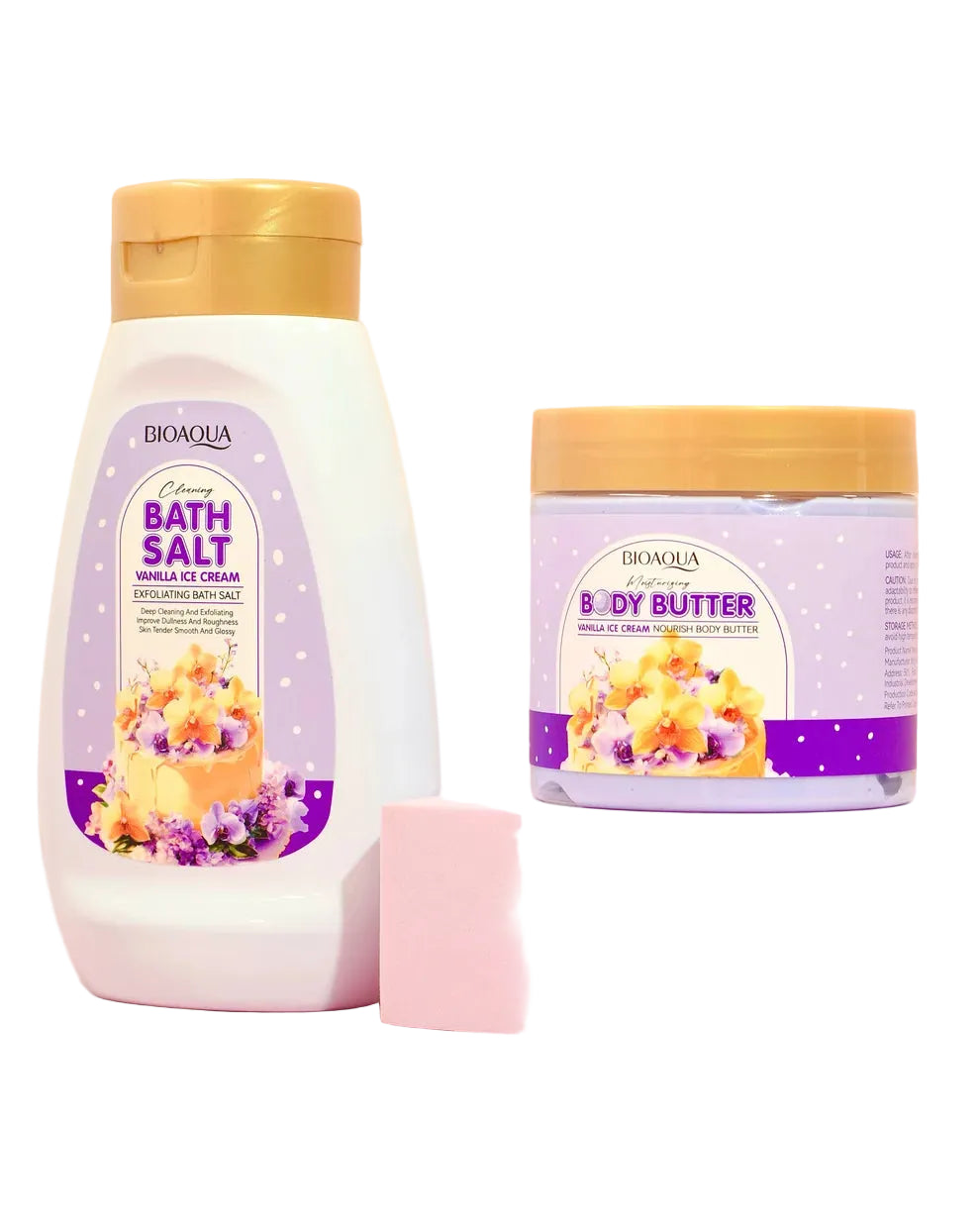 Kit Corporal Bioaqua Vainilla Ice Cream Exfoliante e Hidratante